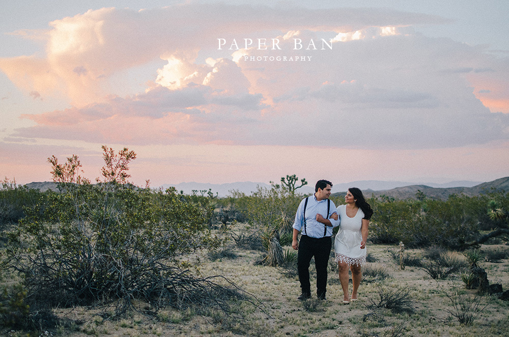 Los Angeles Joshua Tree Engagement Photography