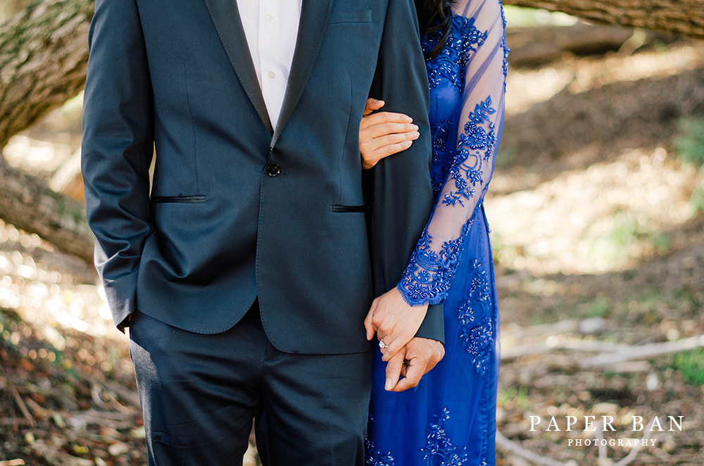 Paper Ban Photography Engagement Portraits at Huntington Beach