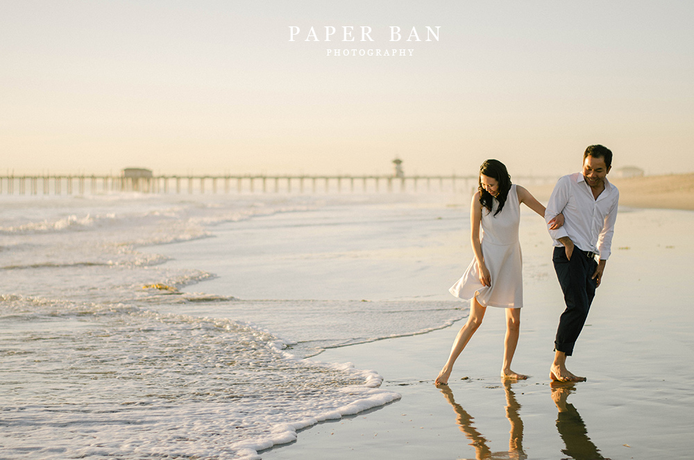 Paper Ban Photography Engagement Portraits Huntington Beach