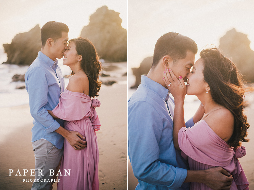 Los Angeles Malibu Beach Engagement Photography