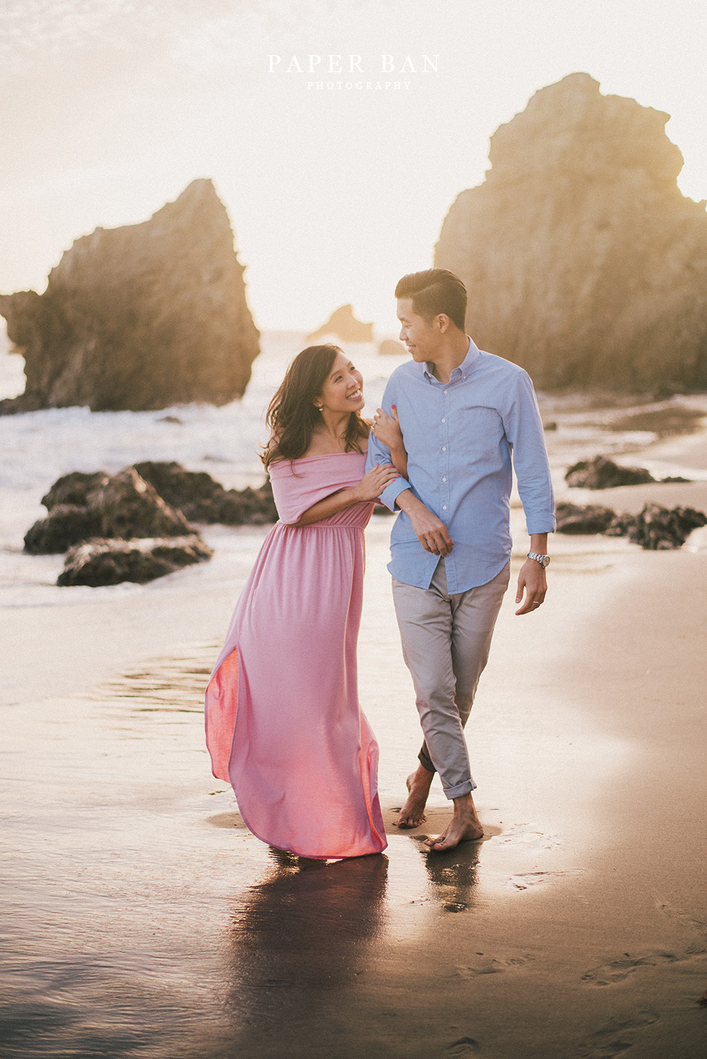 Los Angeles Malibu Beach Engagement Photography